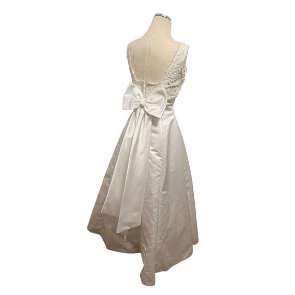 Vintage Mori Lee Wedding gown dress Madeline Gardner tmless bridal 90s luxe sz 4 - Picture 5 of 16